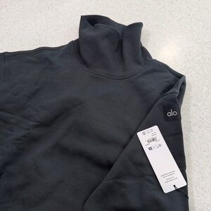 ALO Yoga Anthracite Mock Neck Pullover